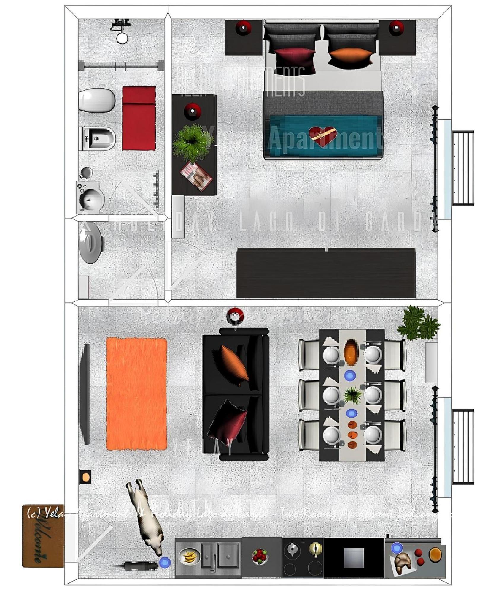 Yelay Apartments&Holiday Lago di Garda Raffa Bagian luar foto