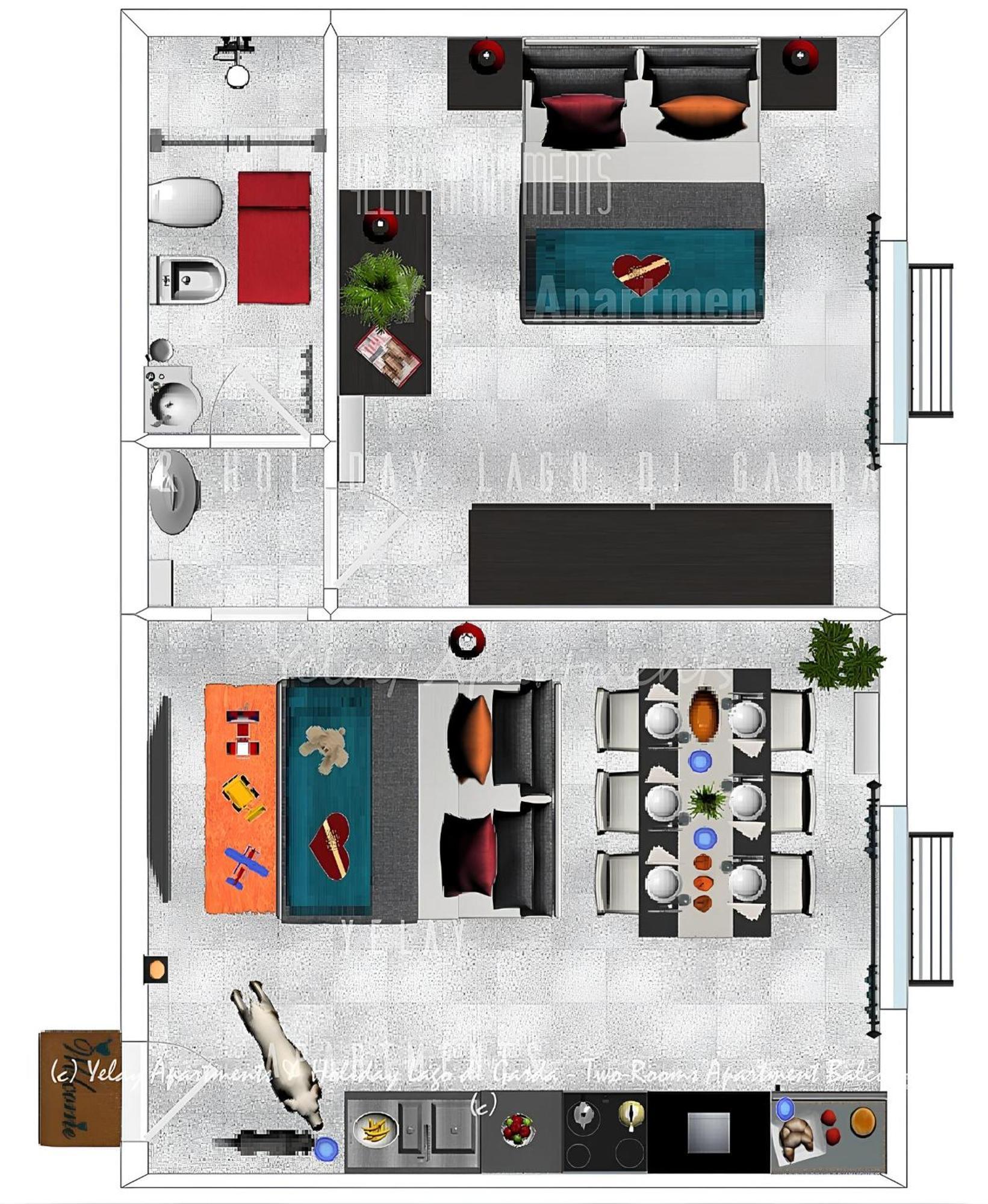 Yelay Apartments&Holiday Lago di Garda Raffa Bagian luar foto